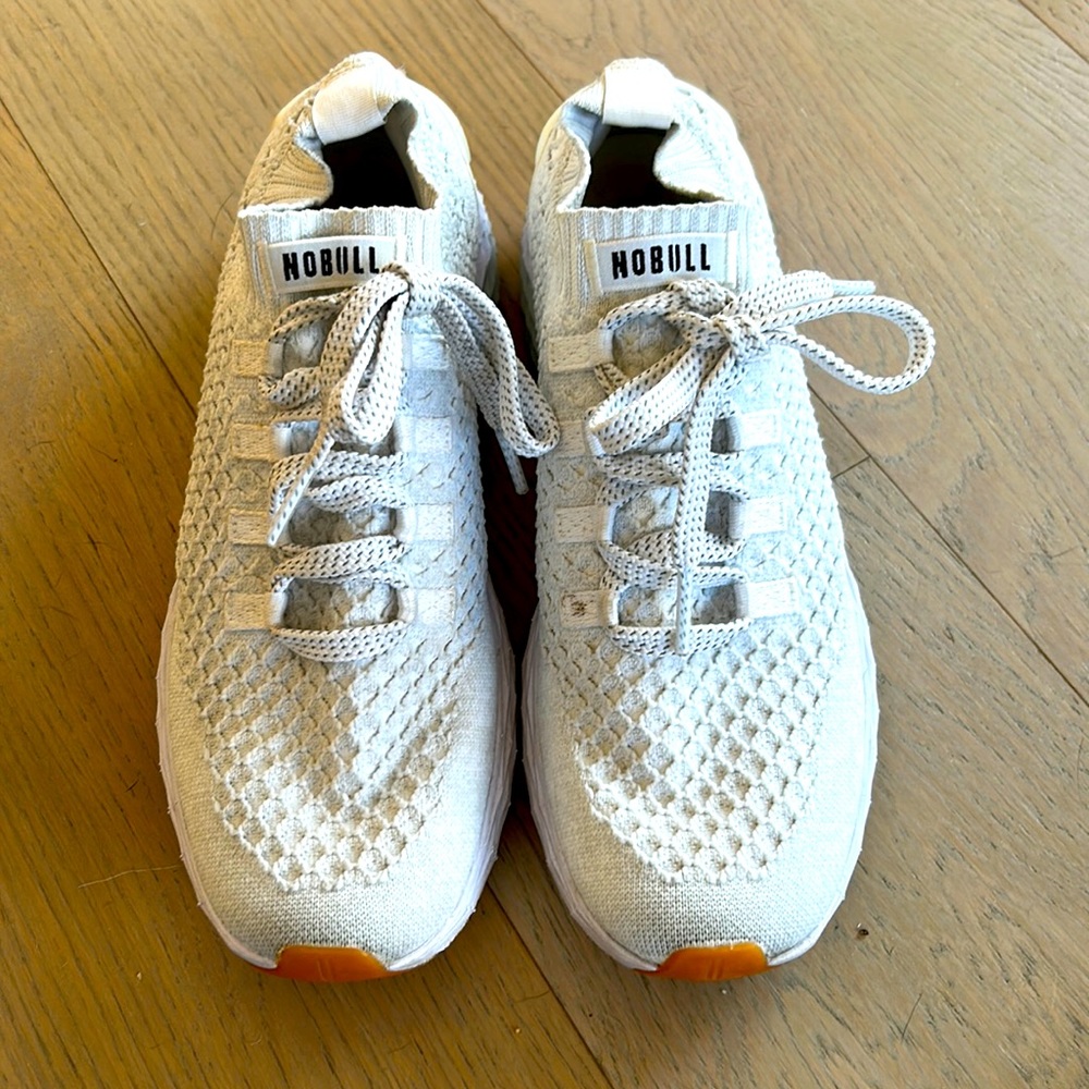 Nobull men’s white knit runner